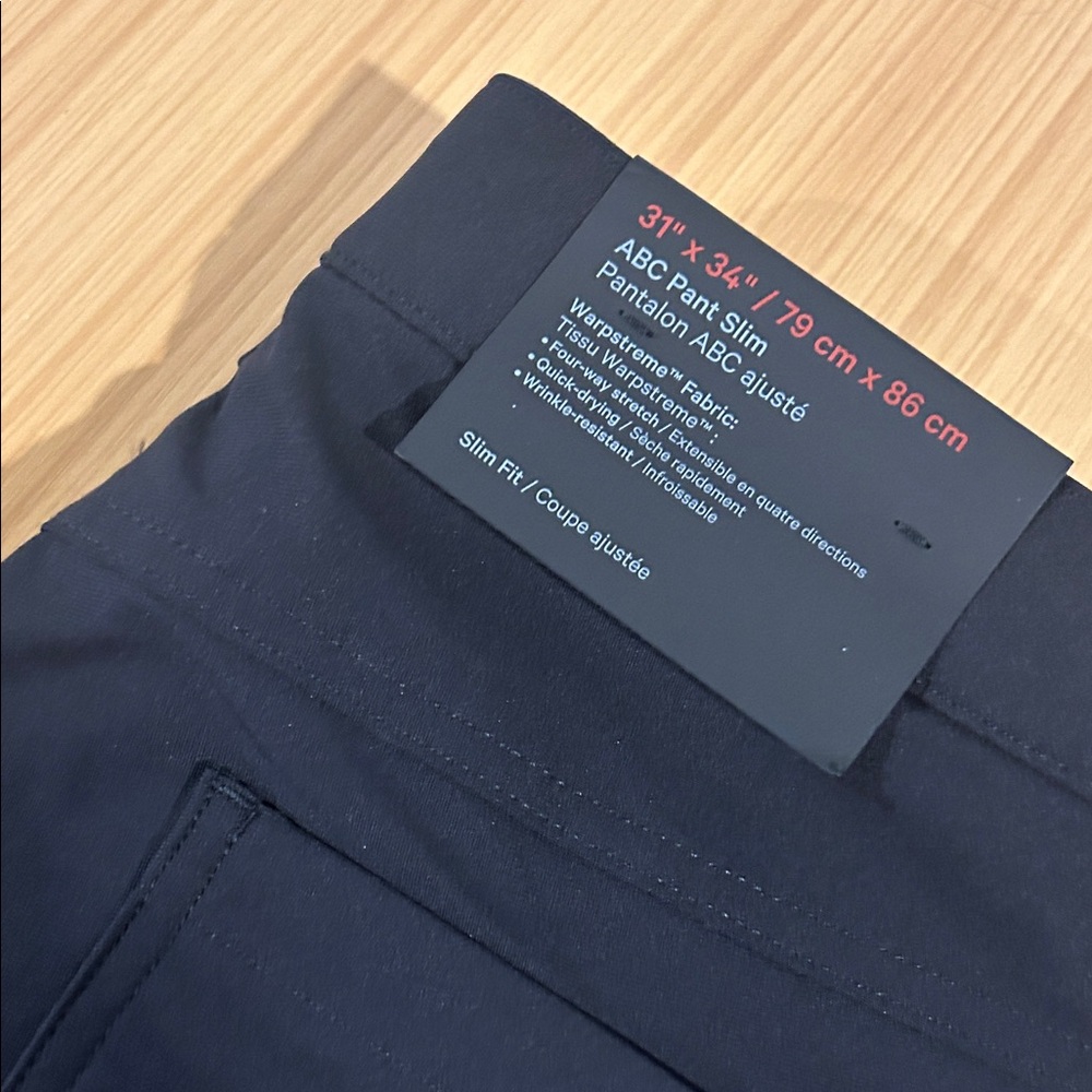 lululemon athletica Black Chinos